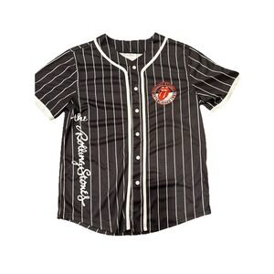 Rolling Stones Men's Tongue S Graphic Polyester Baseball Jersey 34-36